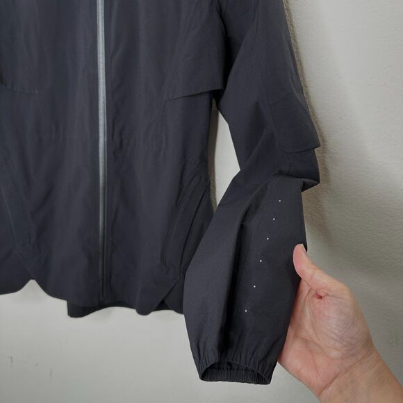 RARE Lululemon Black 2017 Whistler Ambassador Summit Jacket Front Zip Hooded 4 - Picture 4 of 14